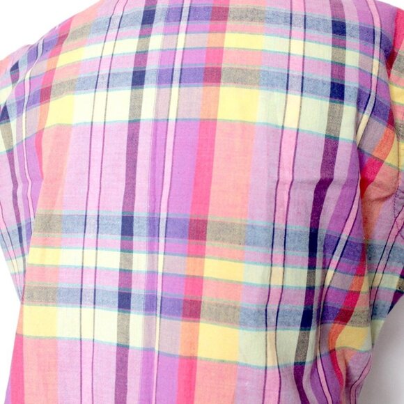 Women's Plaid Denim Sleeveless Top Size S - Picture 6 of 7